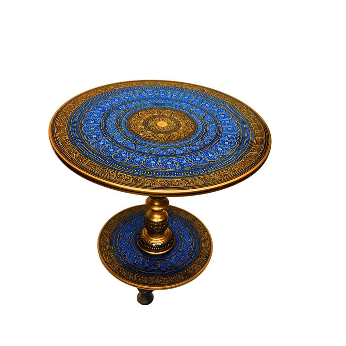 24" wooden nakshi table