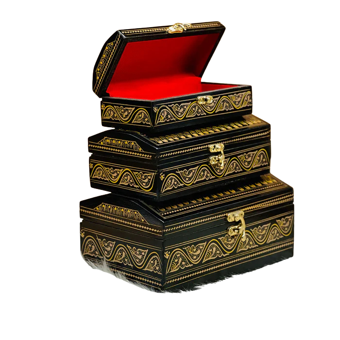 Jewellery box Nakshi-Set of 3 pieces