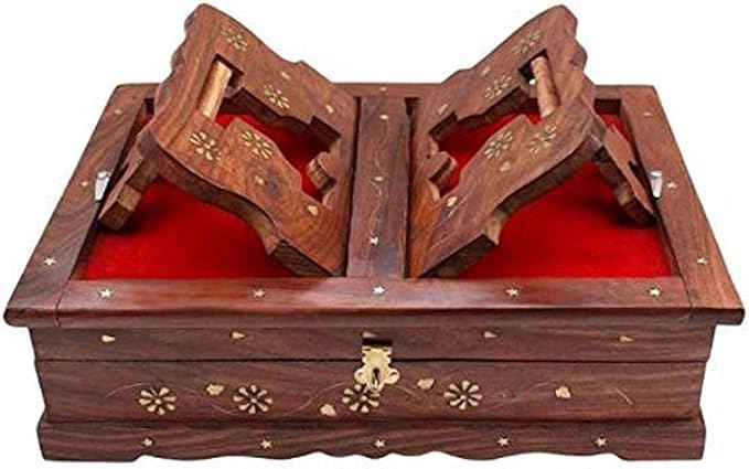 Quran Study + Storage Box With Brass Work