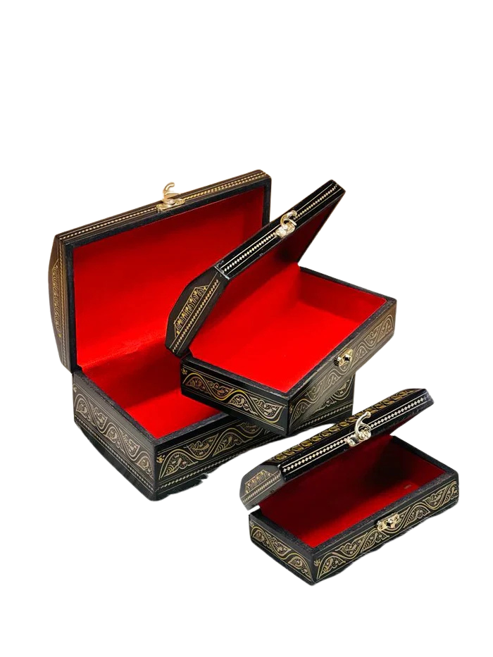 Jewellery box Nakshi-Set of 3 pieces