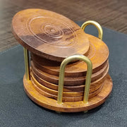 Tea Coaster Set Wooden