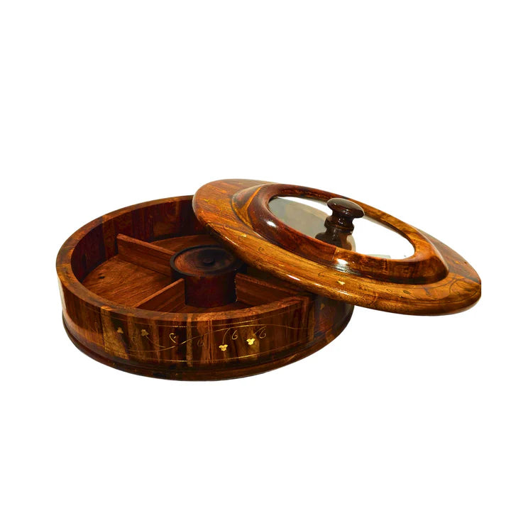 Dry Fruit Box With Glass Lid