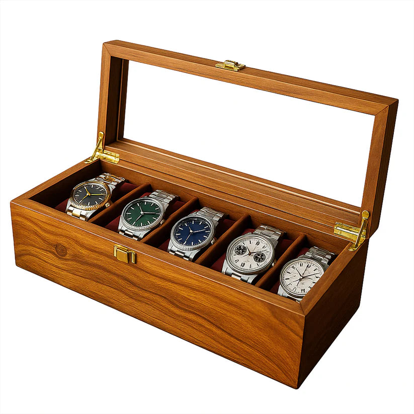5 Watches – Plain – Glass Top