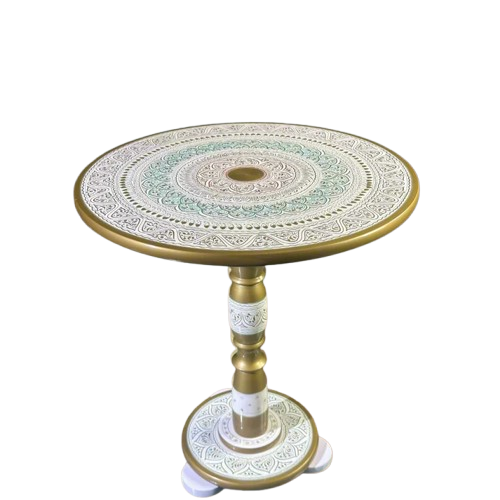 18" wooden nakshi table