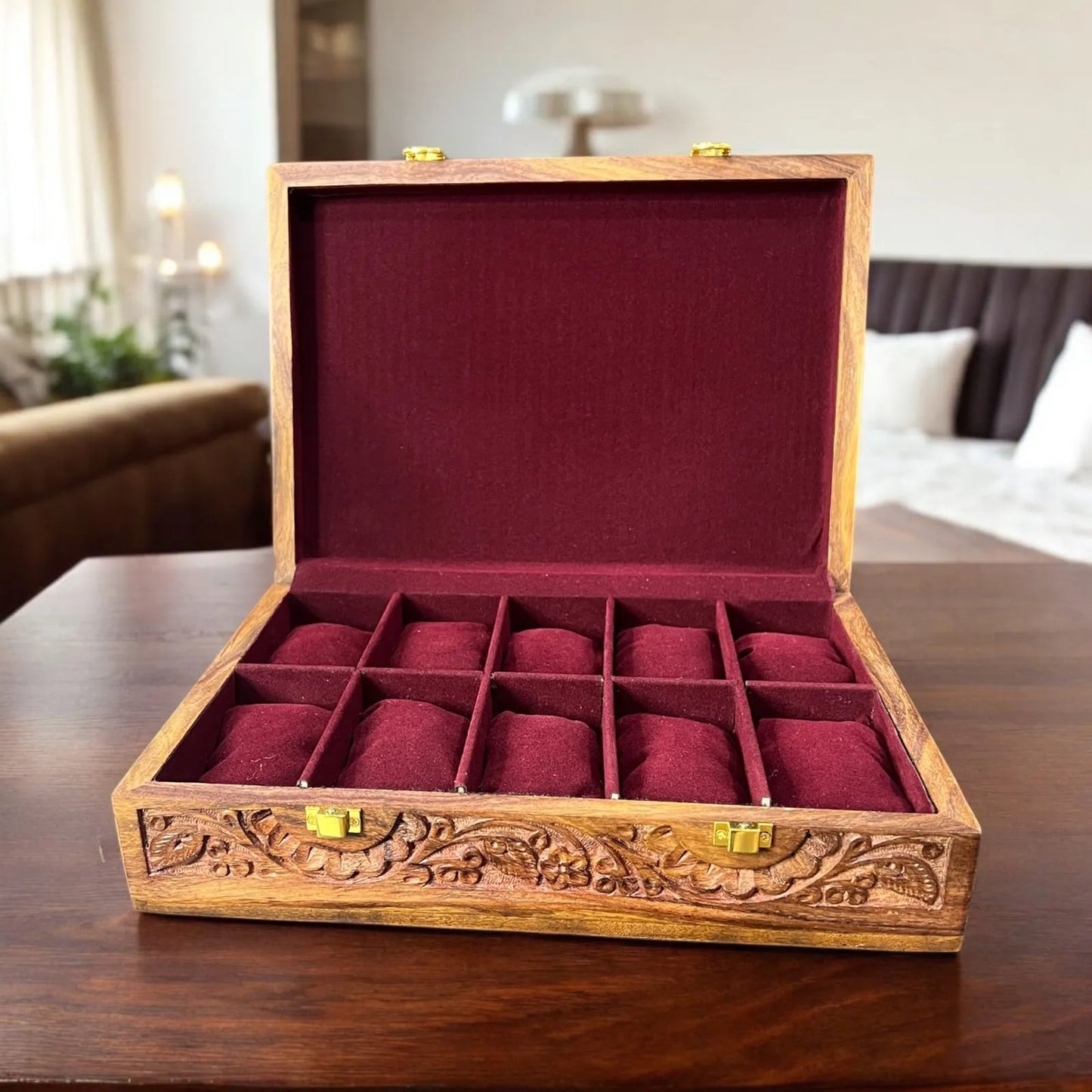 10 Watches – Carving – Wood Top