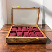 10 Watches – Golden Hinge – Glass Top