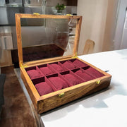 10 Watches – Golden Hinge – Glass Top