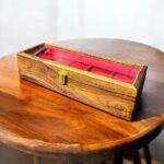 Watch box 5 stage – Plain – Glass Top