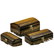 Jewellery box Nakshi-Set of 3 pieces