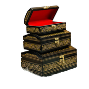 Jewellery box Nakshi-Set of 3 pieces