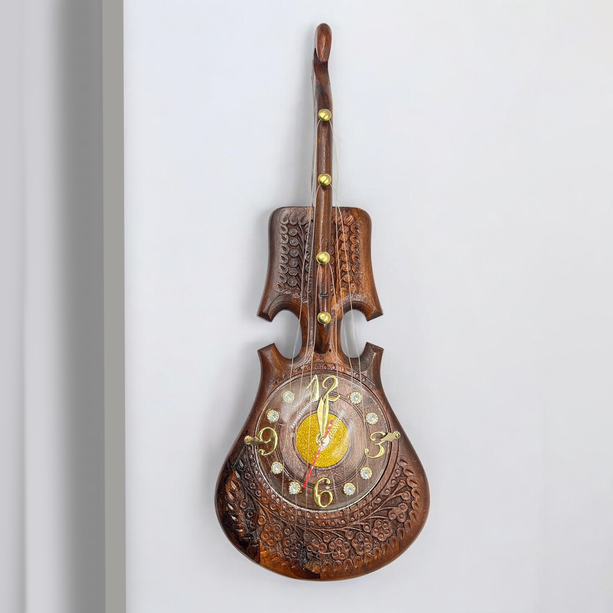 Wooden Clock – Guitar