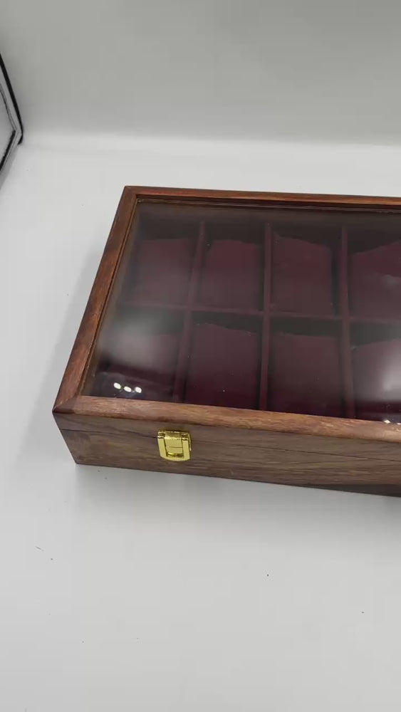 10 Watches – Golden Hinge – Glass Top